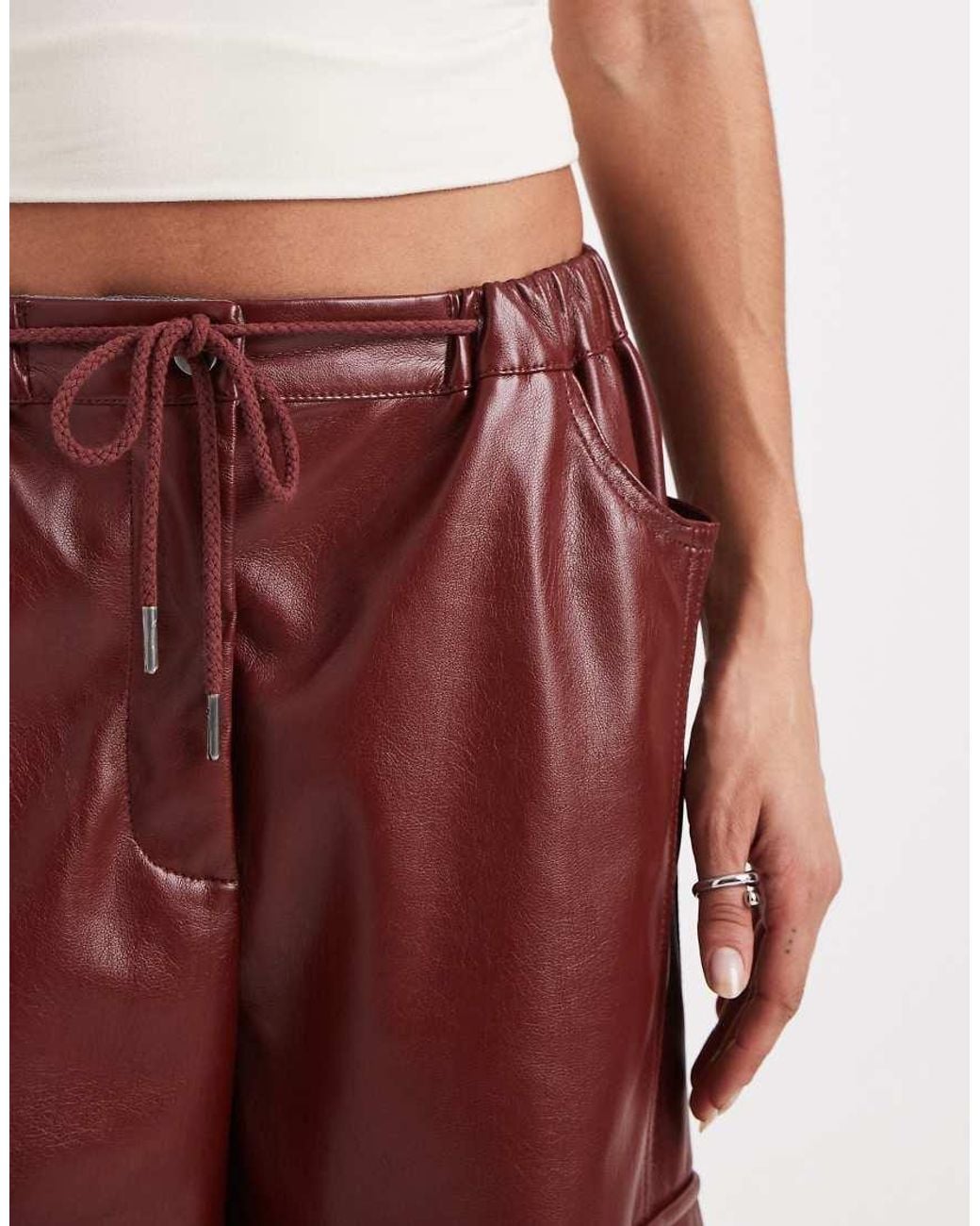 ASOS Red Utility Trousers