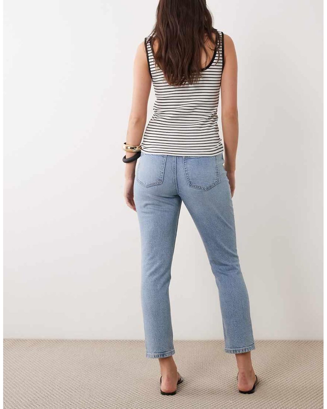 New Look Blue Hannah Straight Leg Jeans
