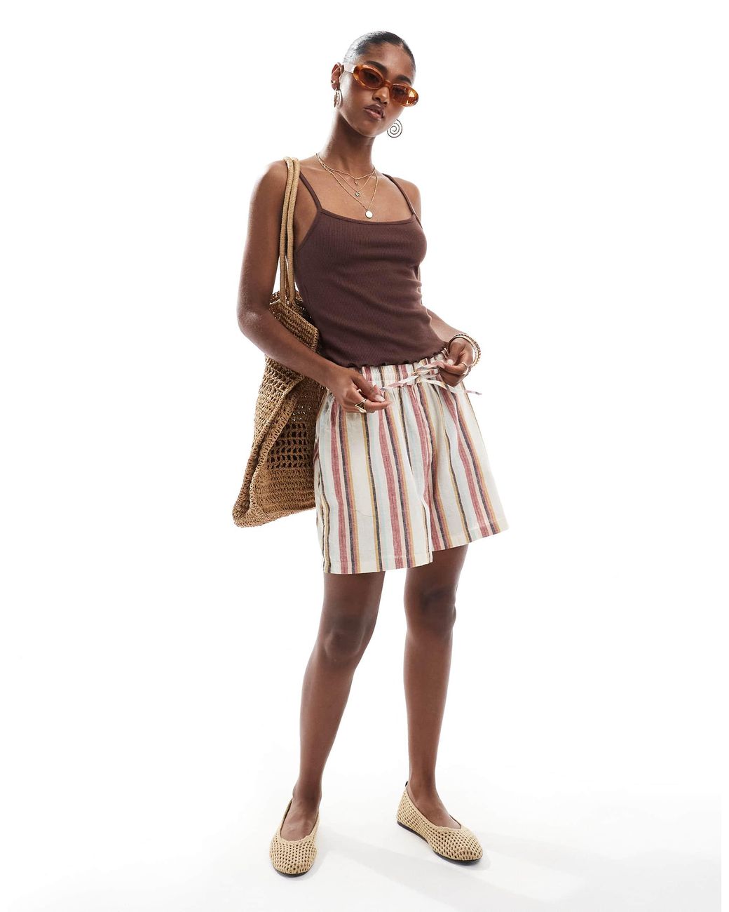 Object Black Drawstring Shorts