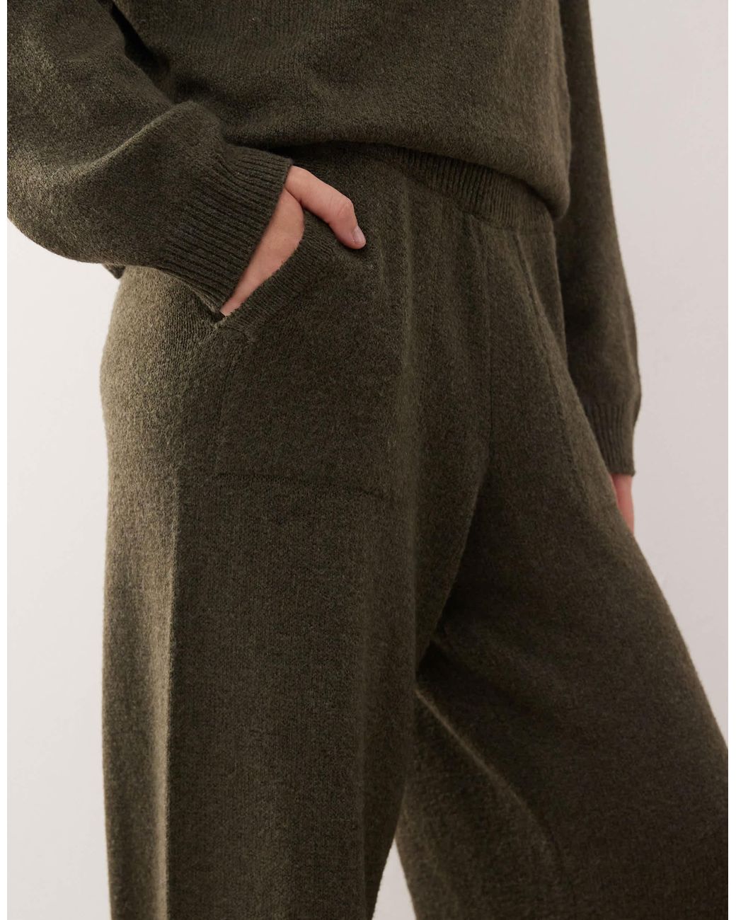Collusion Green Knit Oversized Sweatpants