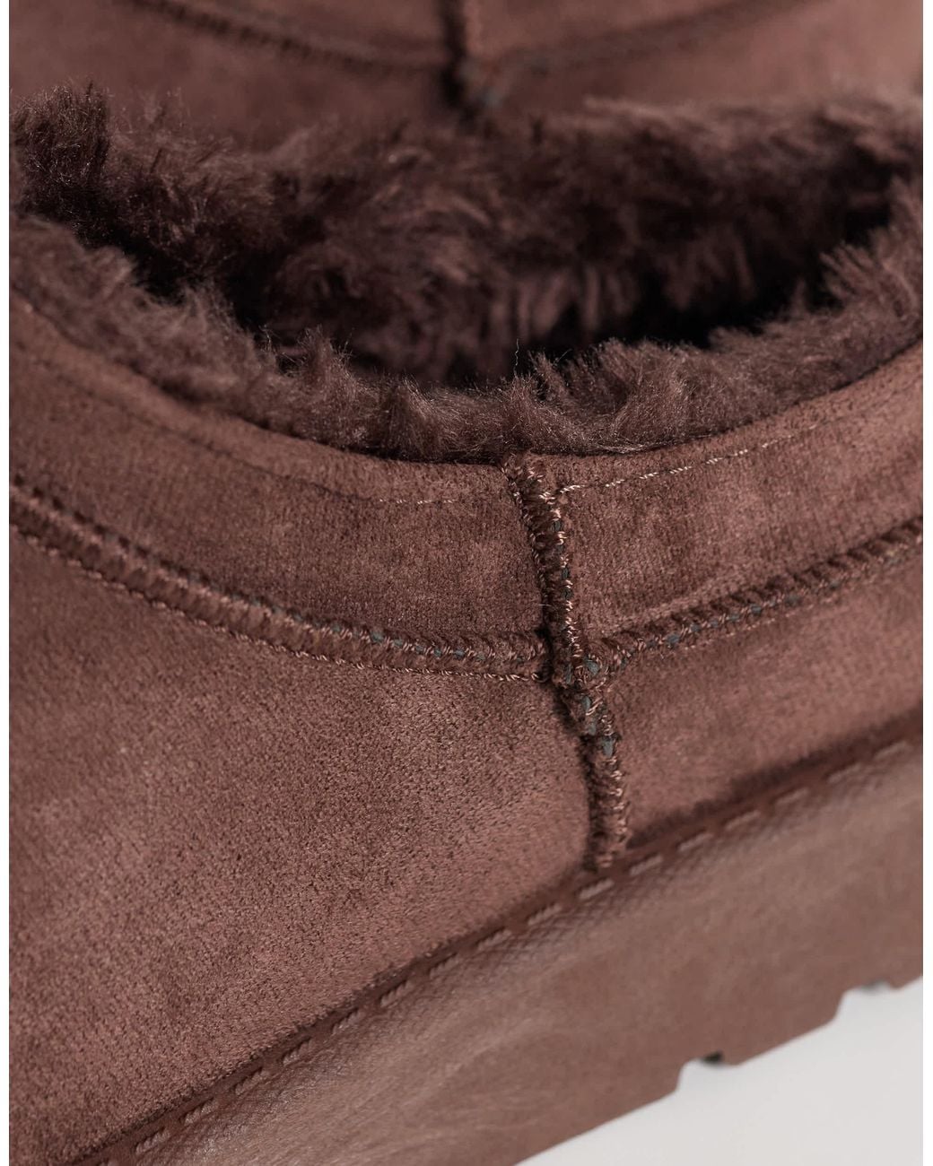Bottines cosy micro chocolat SEQWL en coloris Brown