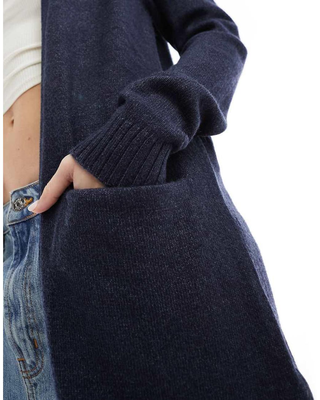 Vila Blue Longline Cardigan