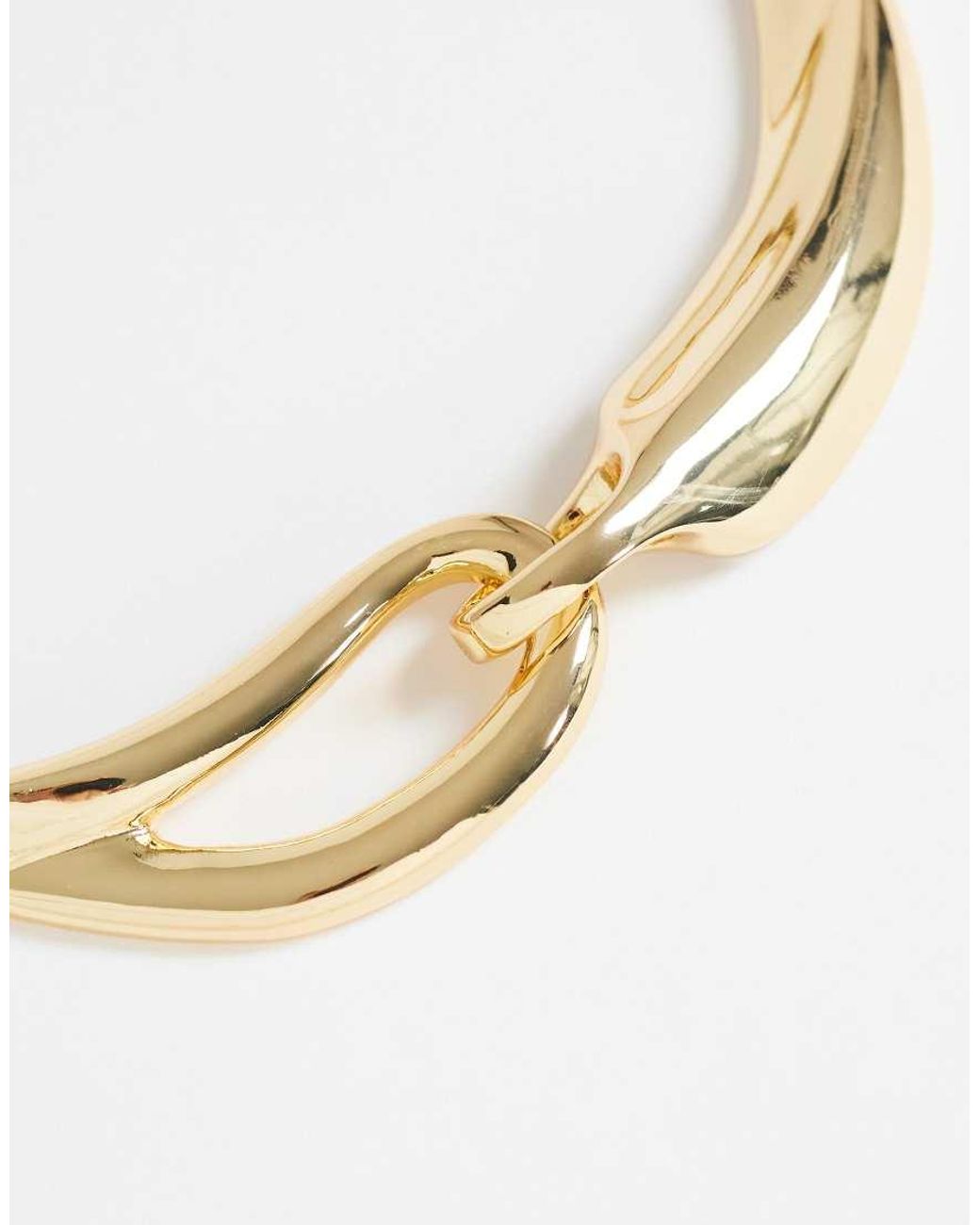 TOPSHOP Metallic Mario Statement Necklace