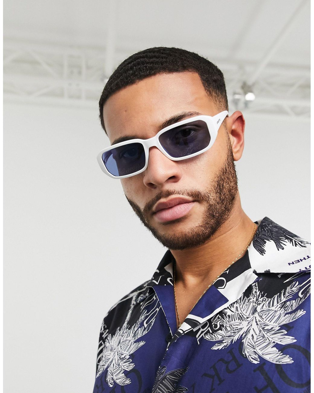 Arnette X Post Malone White Square Sunglasses for Men | Lyst