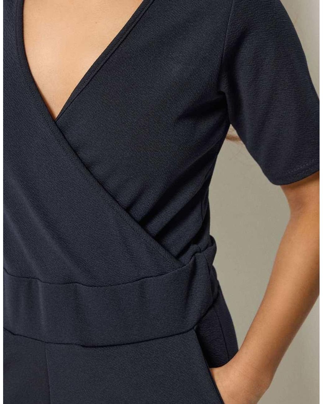 PixieGirl Blue Petite Wide Leg Jumpsuit