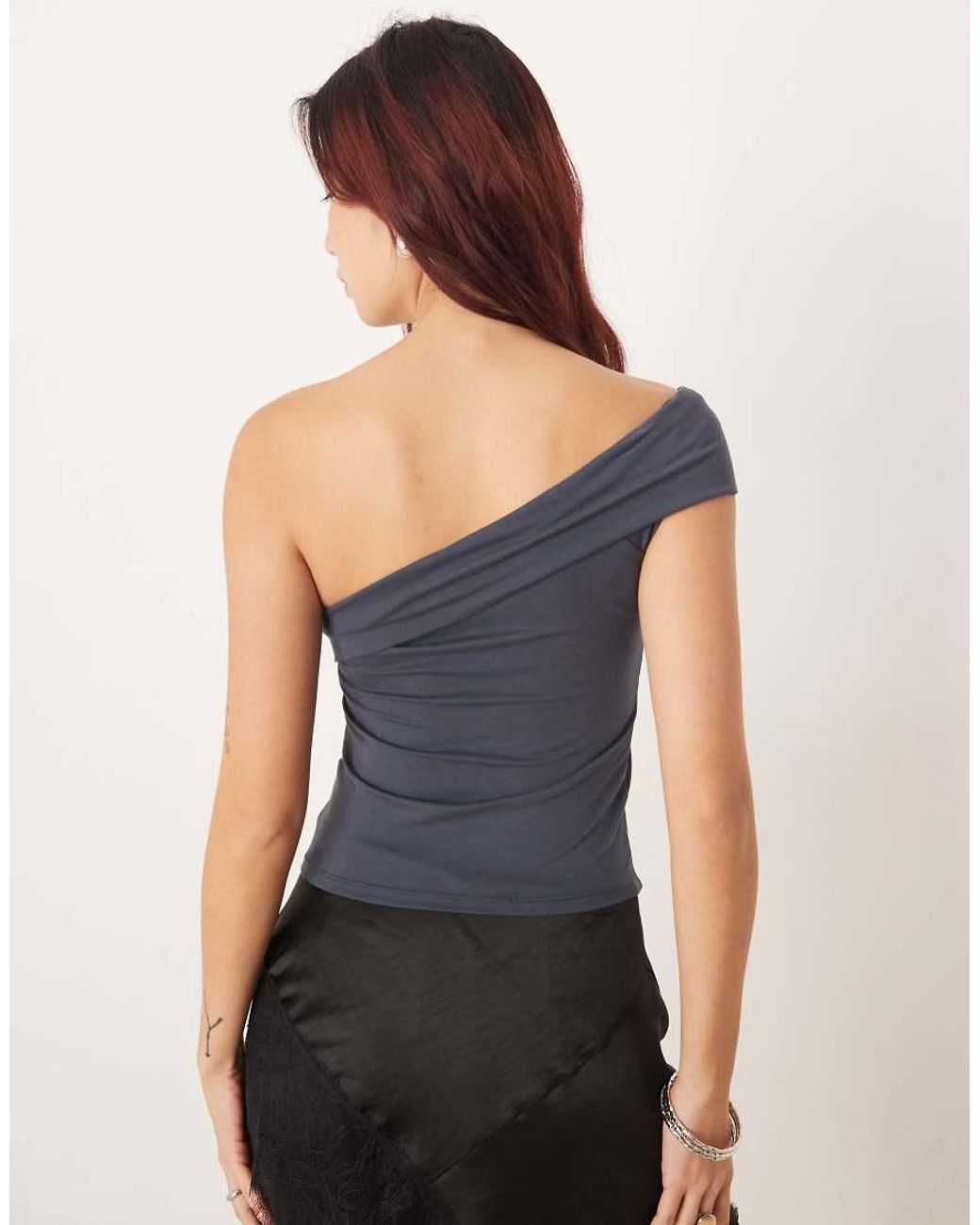 Motel Blue Marga Off-shoulder Bandeau Style Top