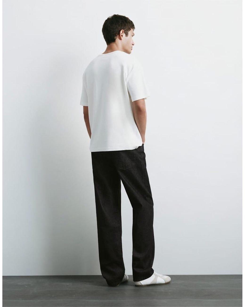 Pull&Bear White Straight-Leg Jeans for men