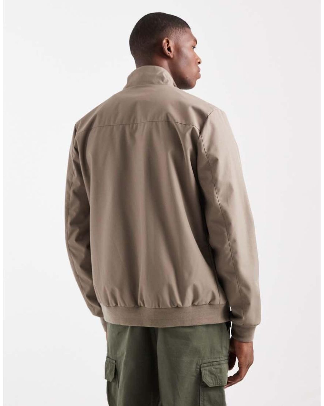 Threadbare Natural Harrington Jacket for men