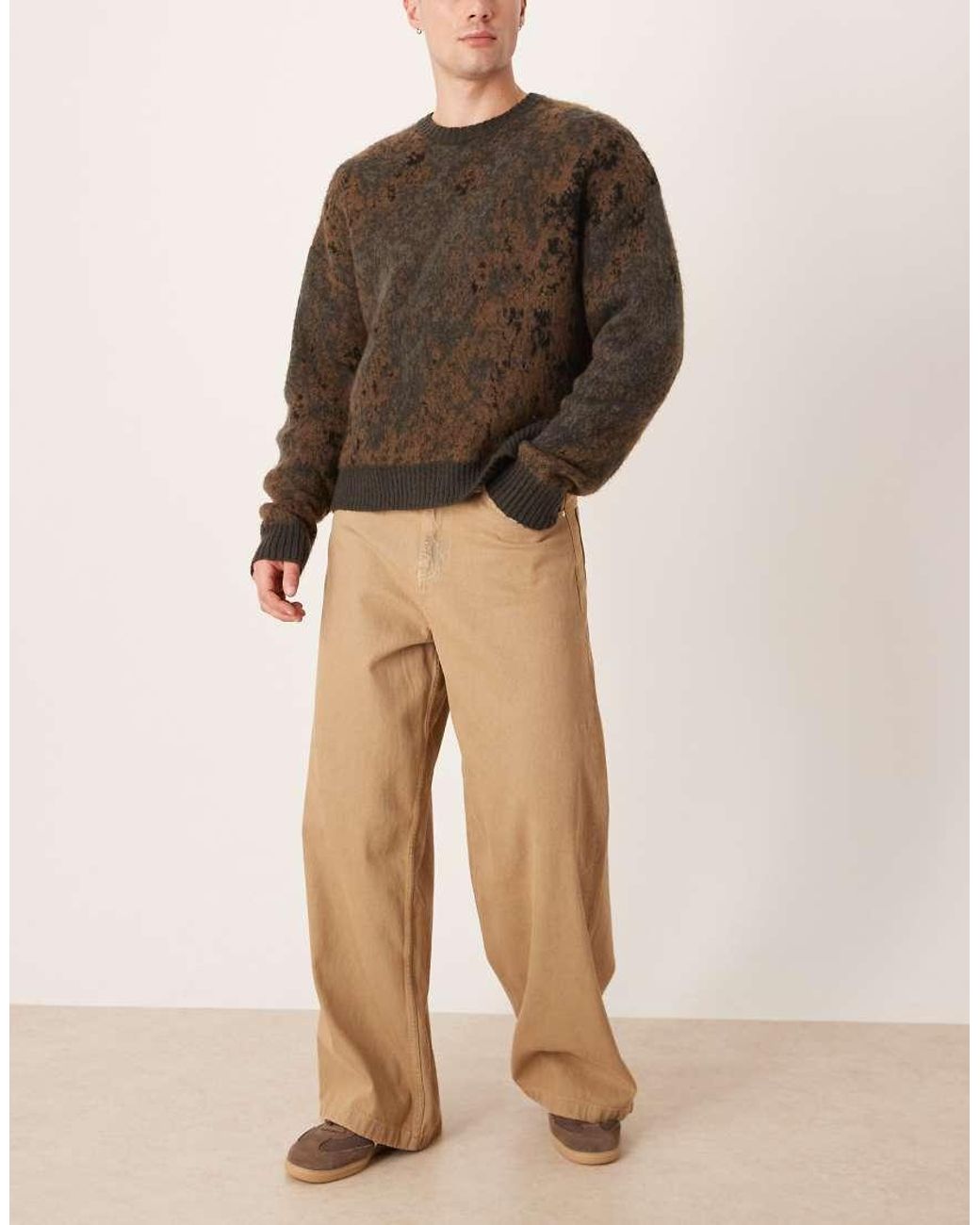 ASOS Natural Loose Jeans for men