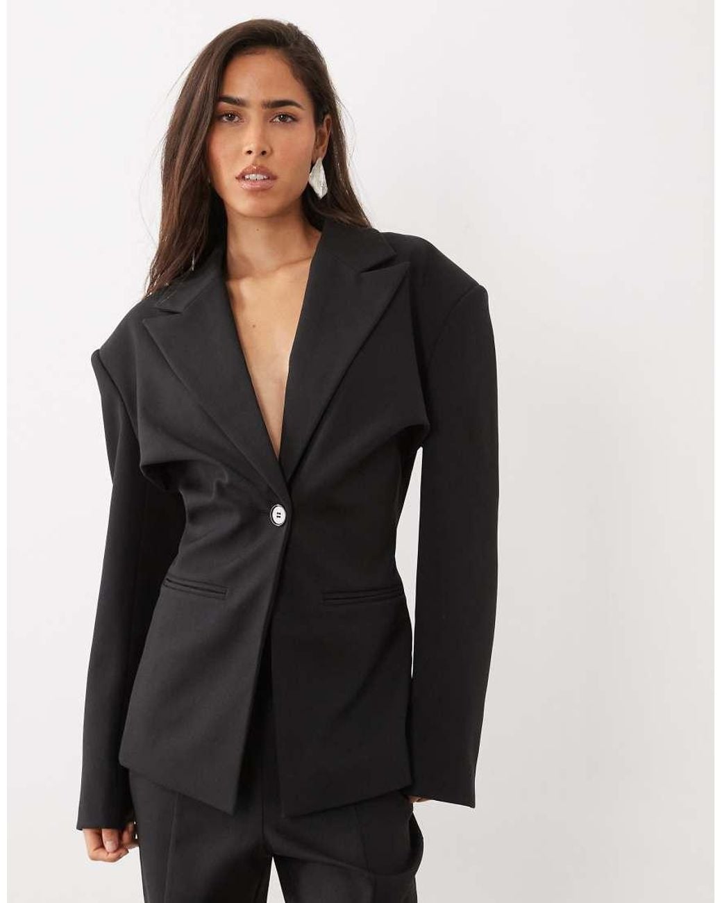 ASOS Black Co-Ord Cinched Blazer