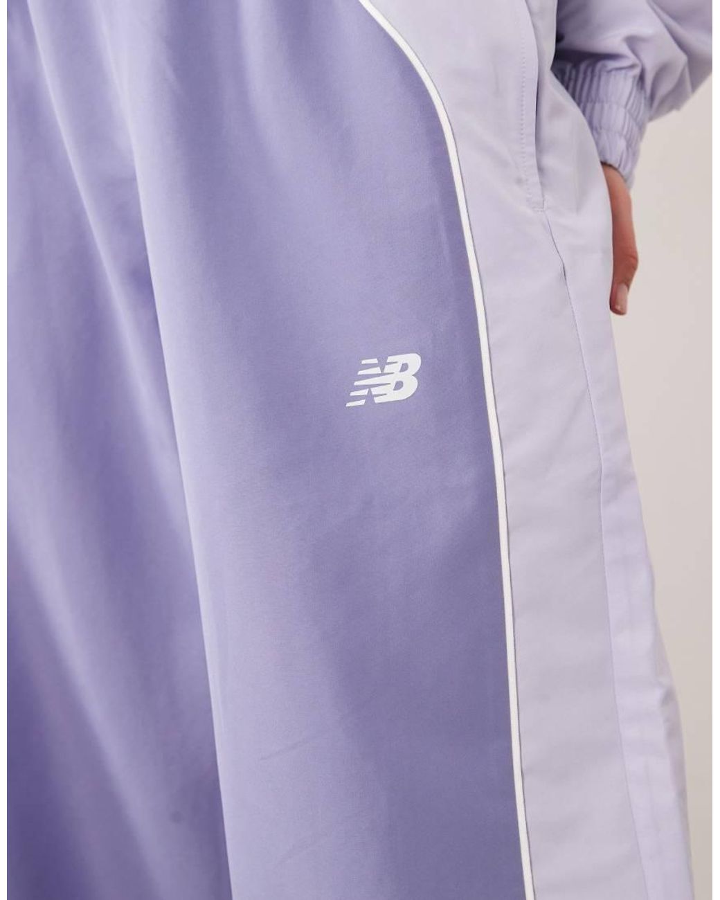 New Balance Purple Trackside Woven Pant