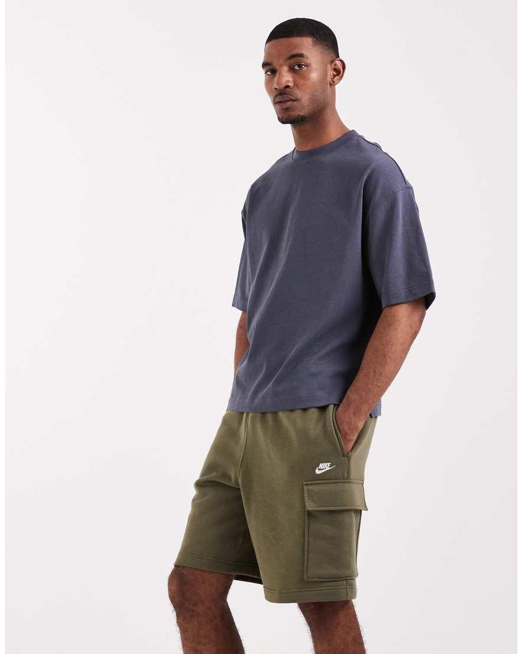 Nike Pink Club Fleece Cargo Shorts for men