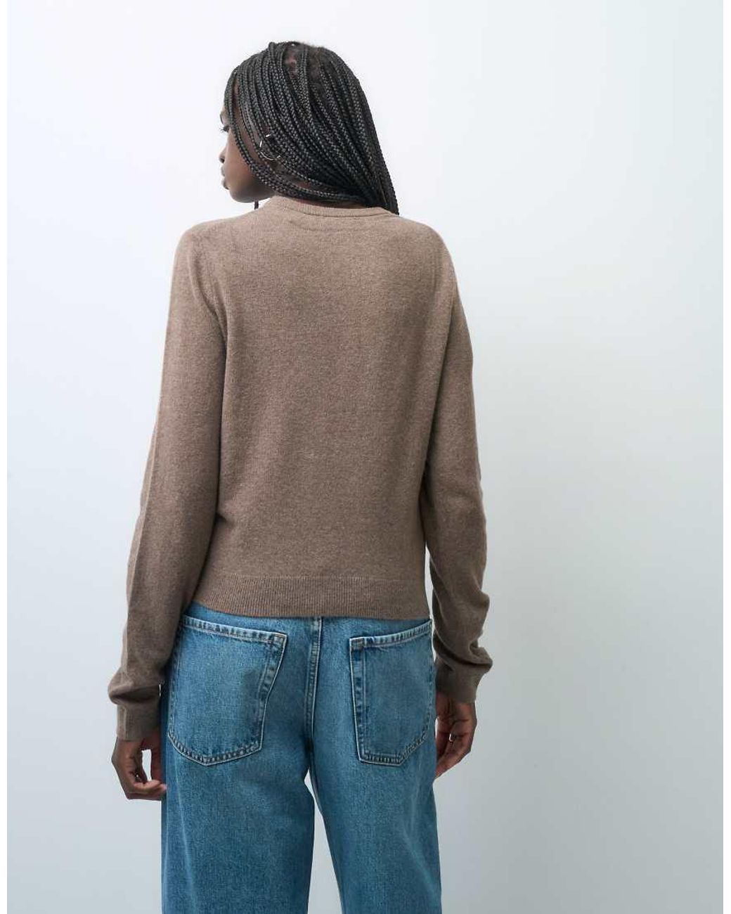 Gap Gray Cashsoft Cropped Knitted Cardigan