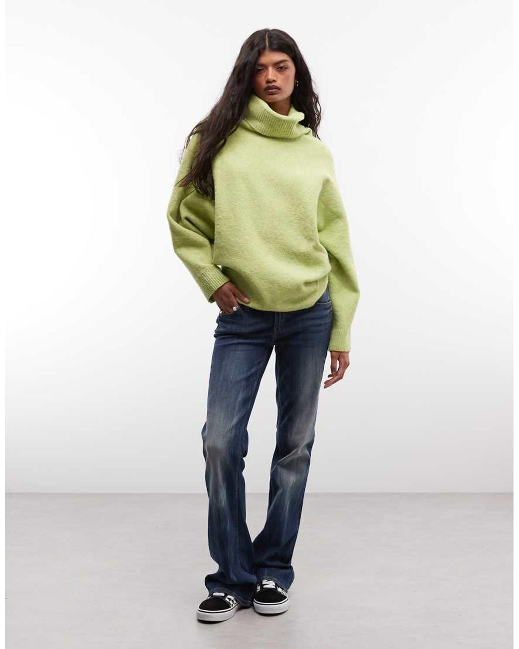 Susmie's Green Open Back High Neck Knit Jumper