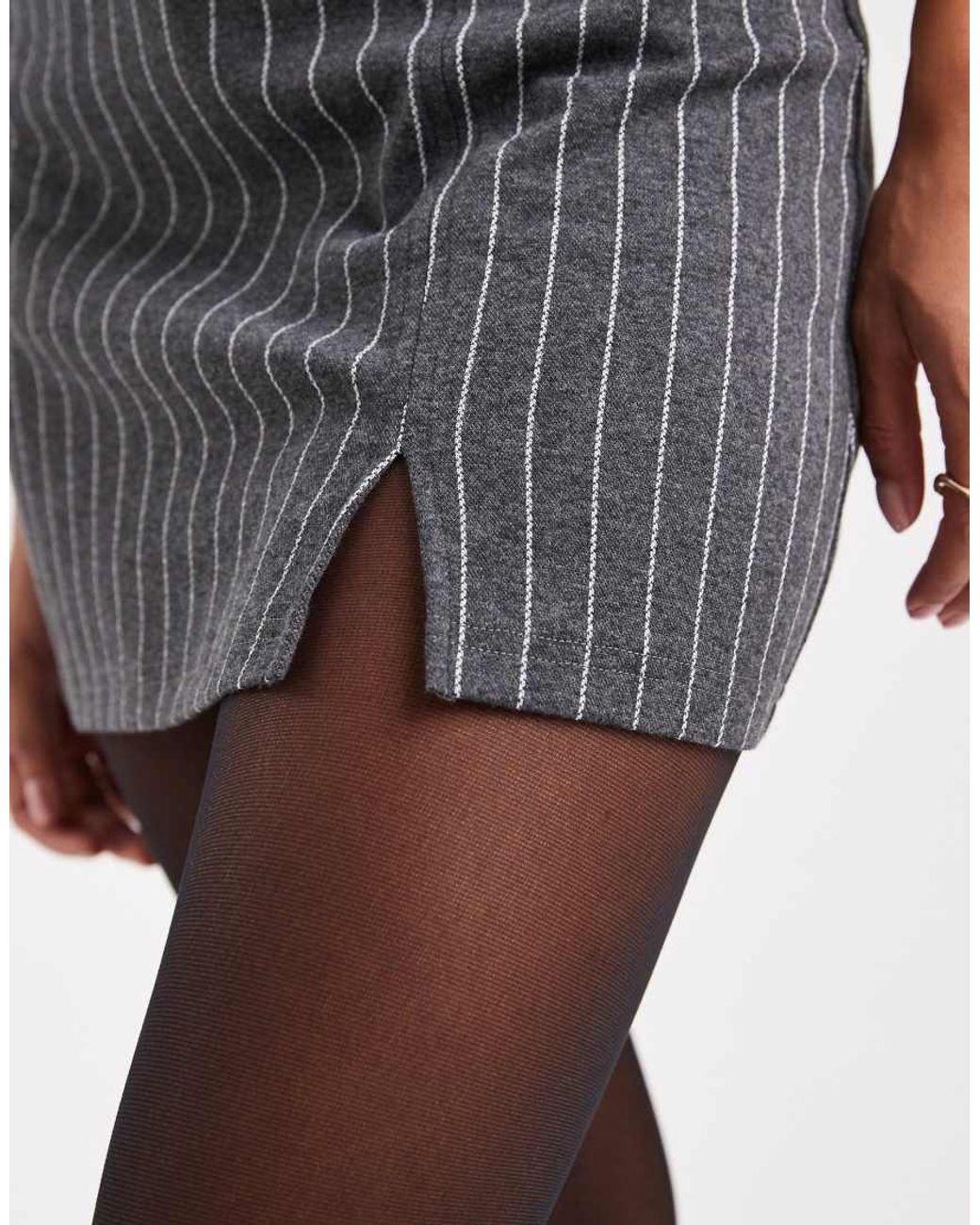 Miss Selfridge Gray Jersey Skort