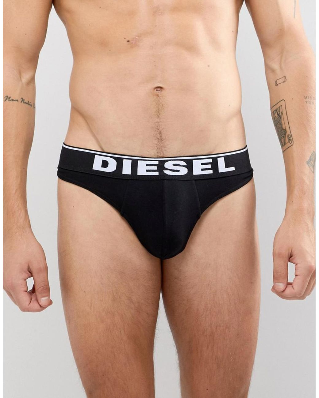 DIESEL Umbr-string Thong Black for Men | Lyst