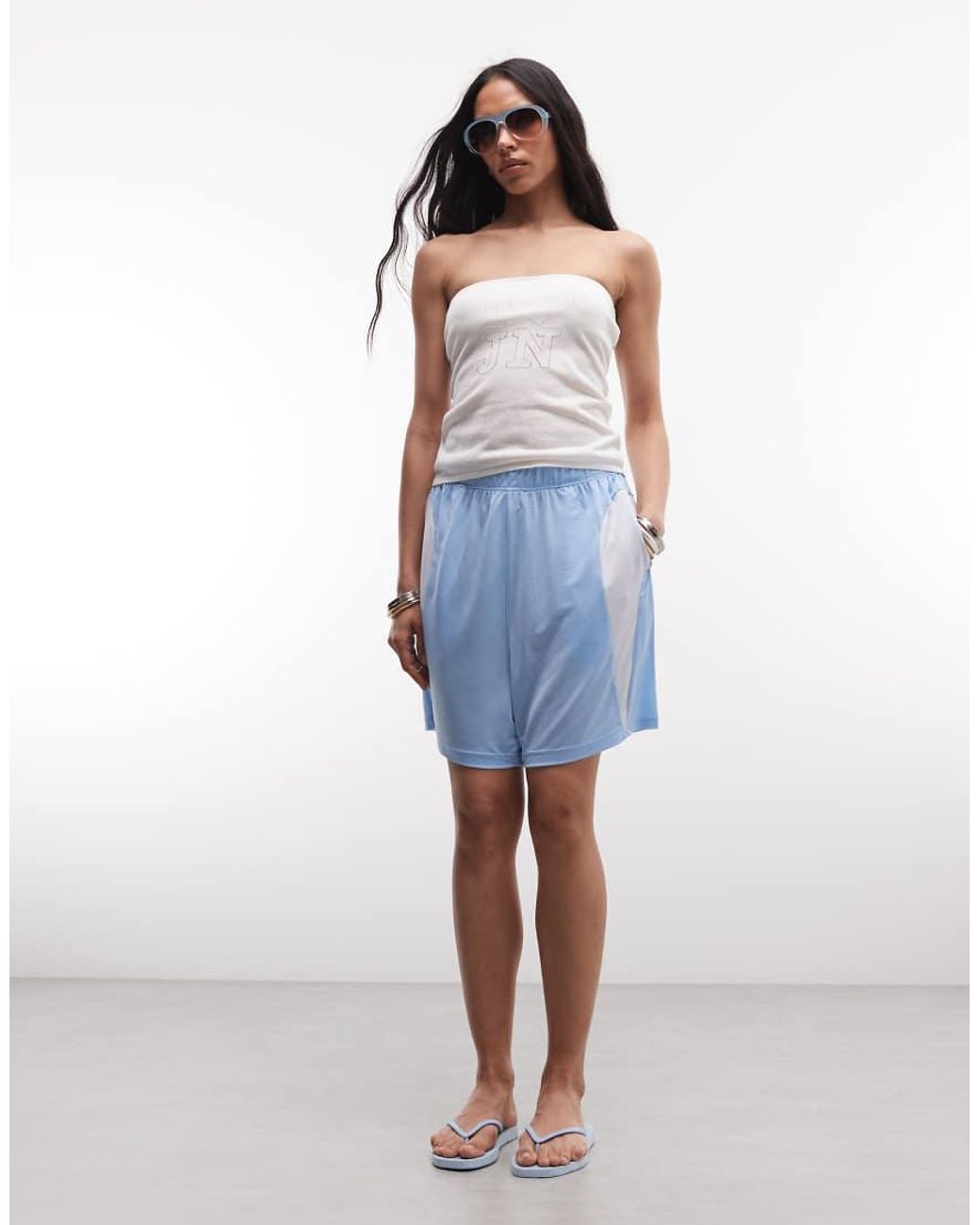 Frankie's Bikinis White X Jennie Kim Jn Bandeau Top