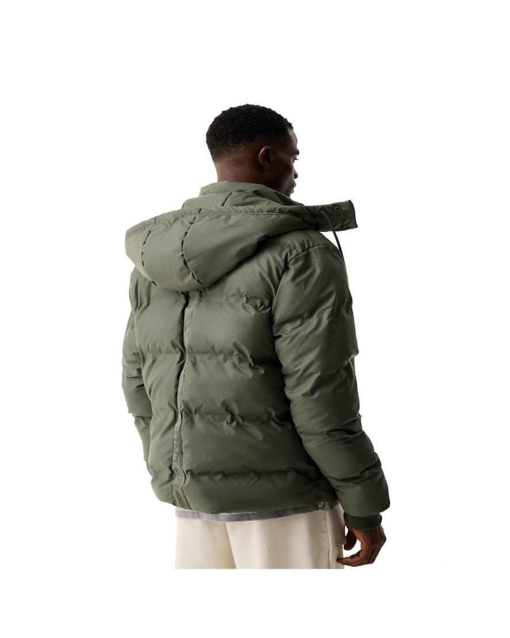 Hunter Green Wiley Sonic Welded Pu Puffer Jacket for men