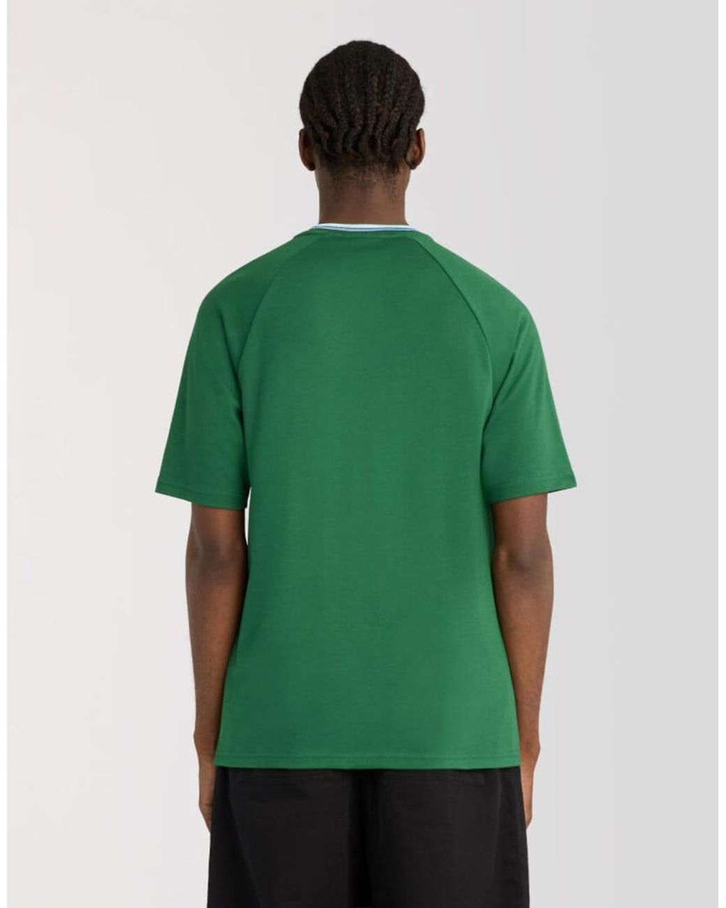 Lyle & Scott Green Ss T-Shirts Tipped Track T-Shirt for men