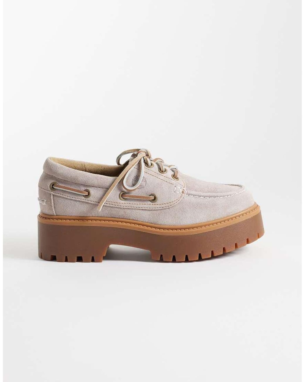 Timberland Purple Stone Street Platform 3 Eye Boat Shoes
