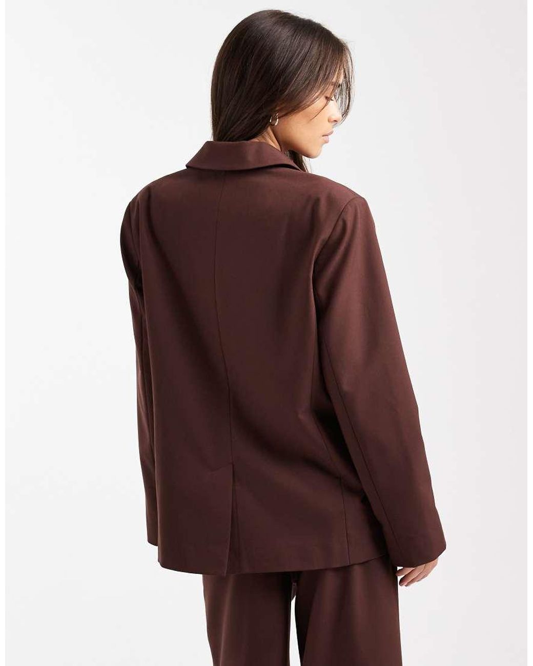 Collusion Brown Tailored Oversized Blazer