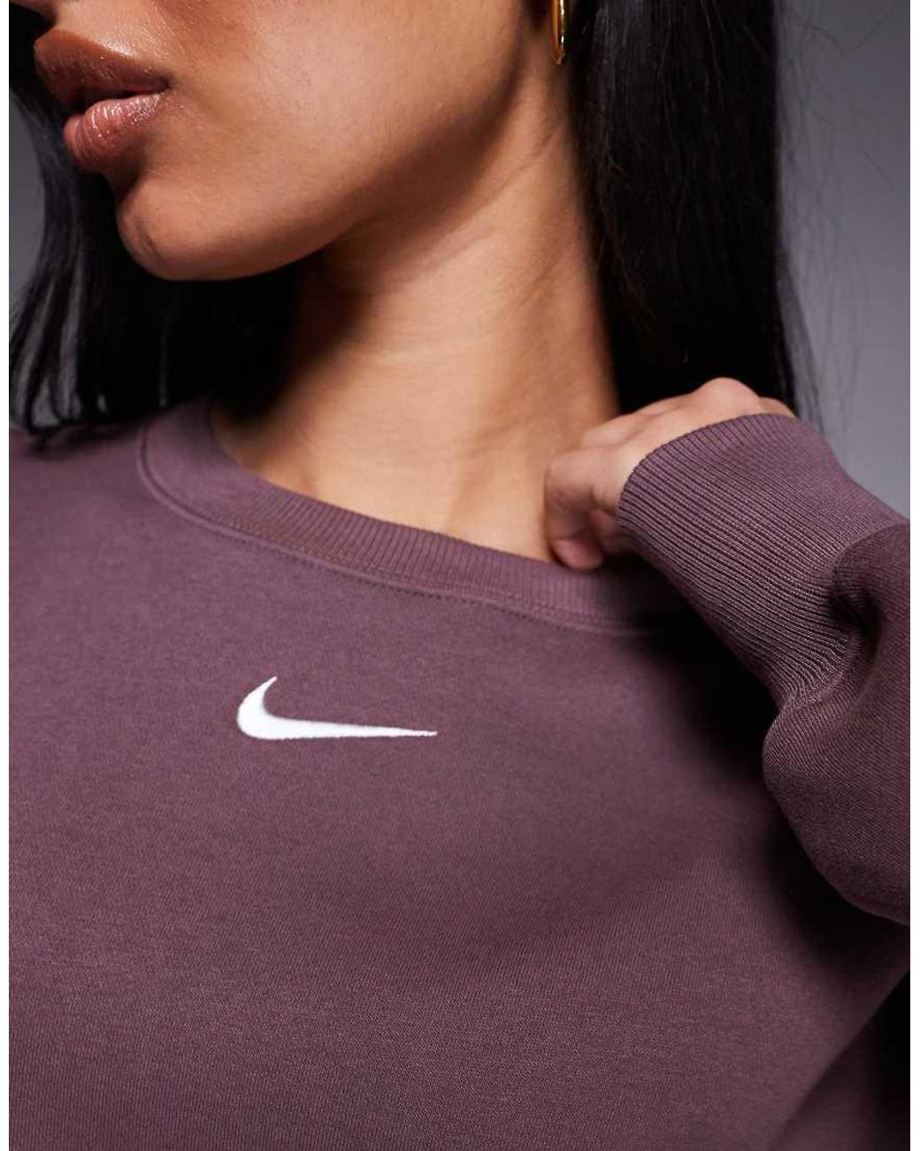 Nike Purple Phoenix Fleece Oversized Sweatshirt
