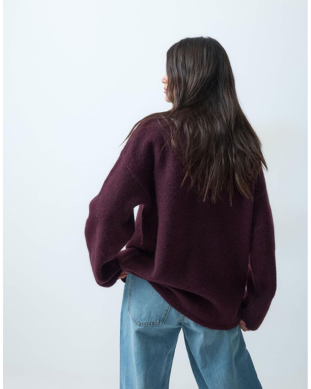 ASOS Blue Lockerer flauschiger pullover