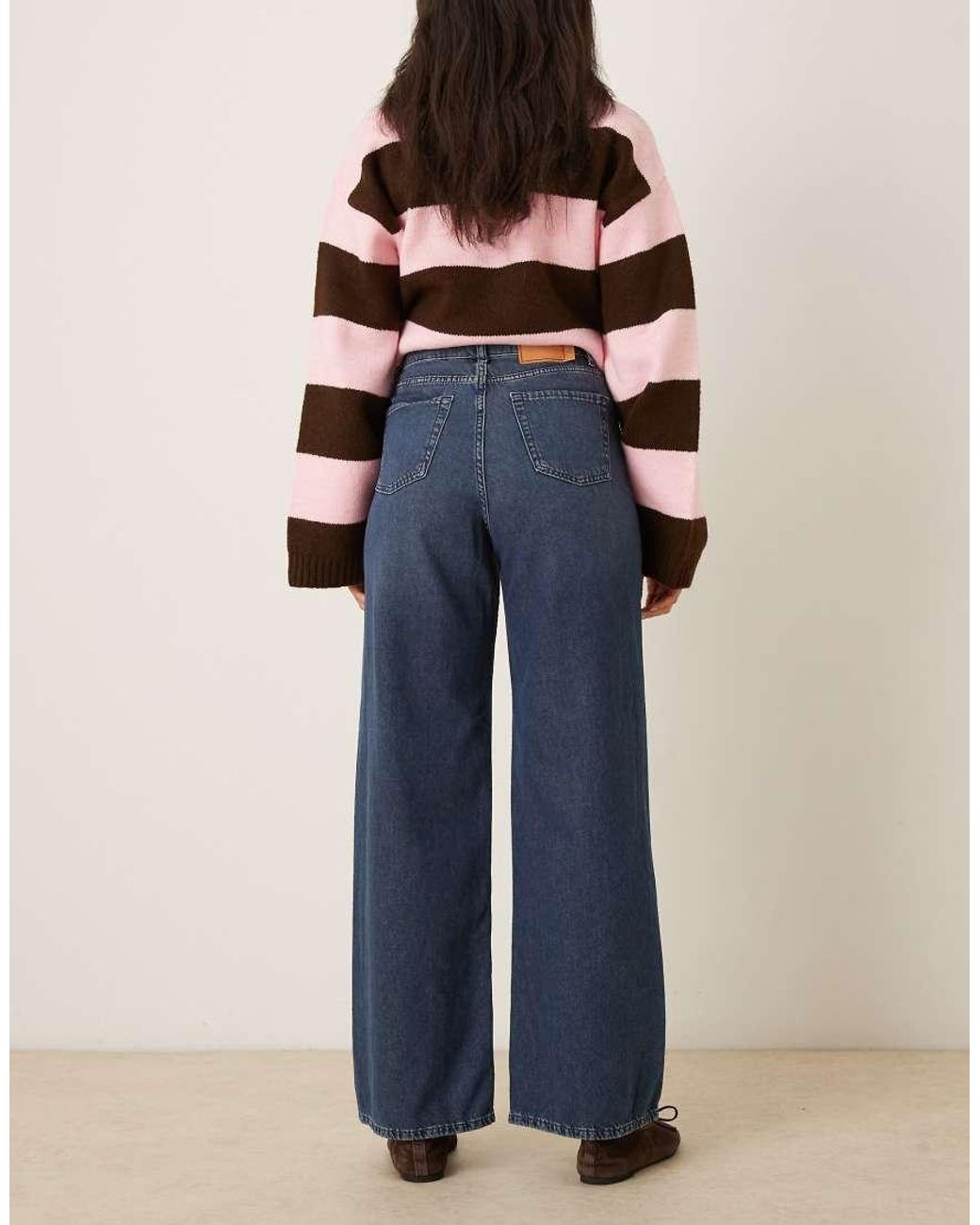 JJXX Blue Tokyo High Waisted Wide Leg Jeans