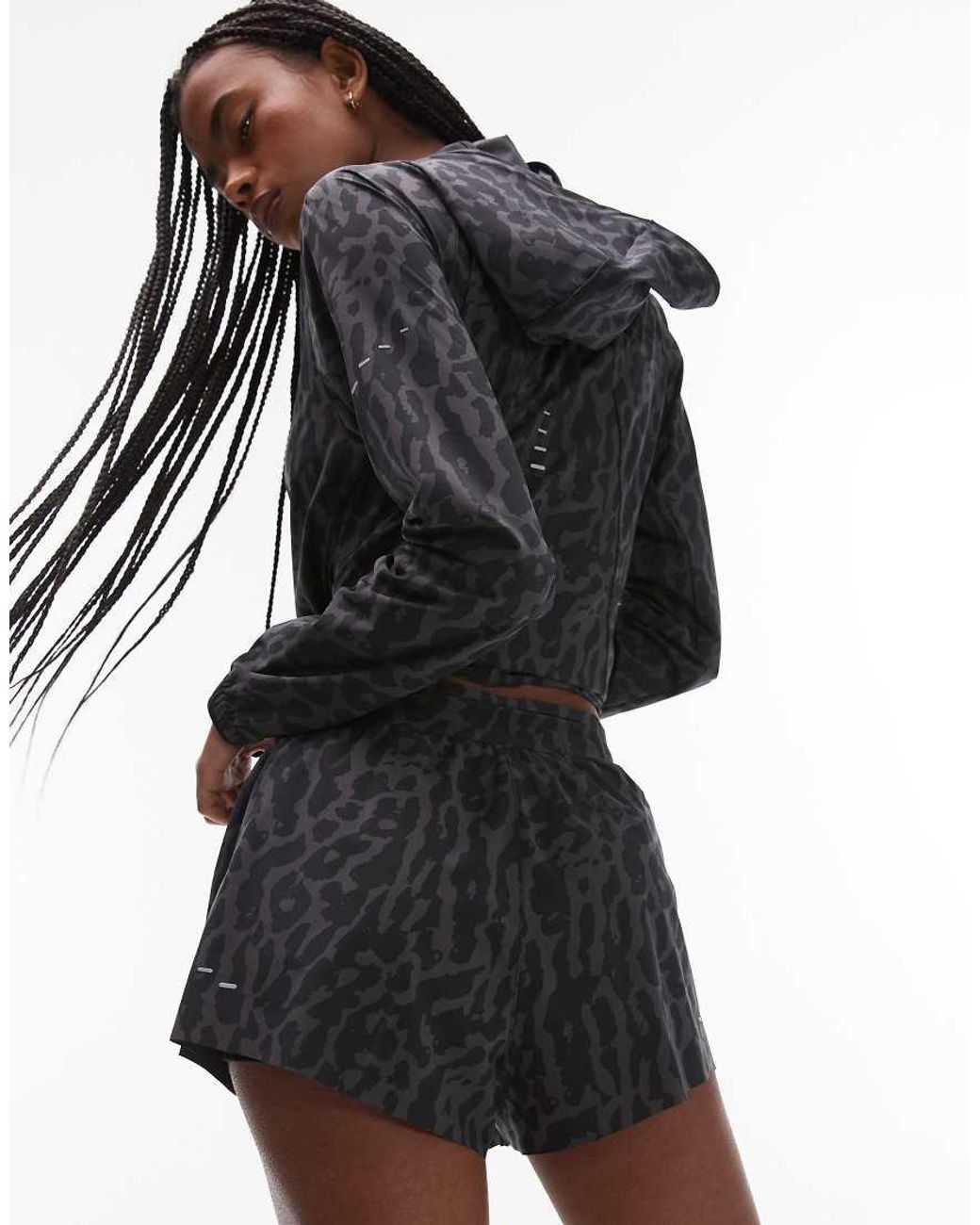 nike leopard running shorts