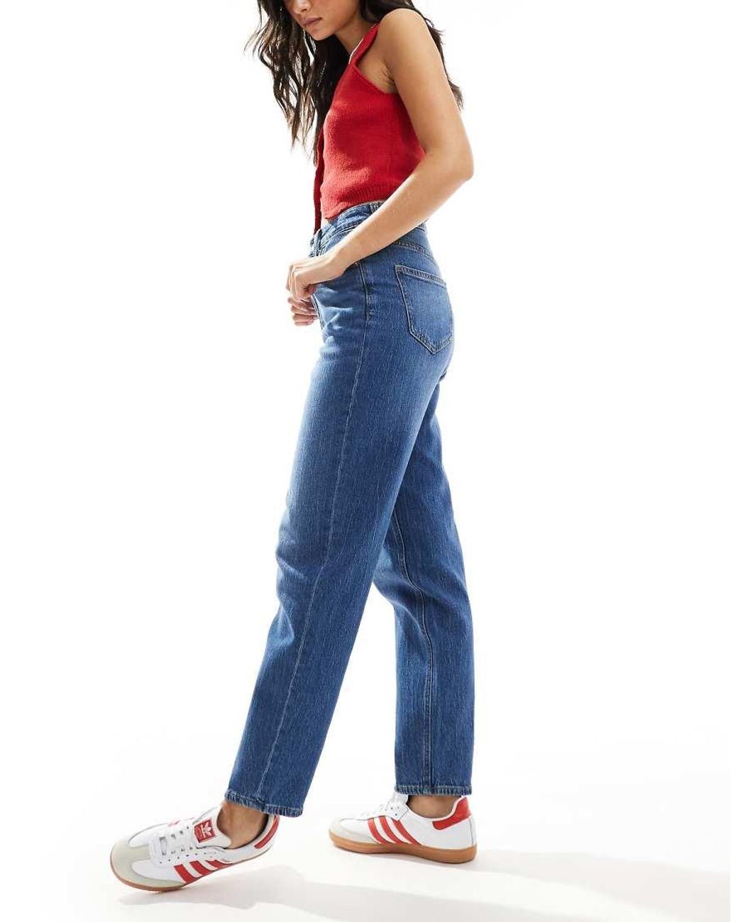Vero Moda Blue Tessa Mom Jeans