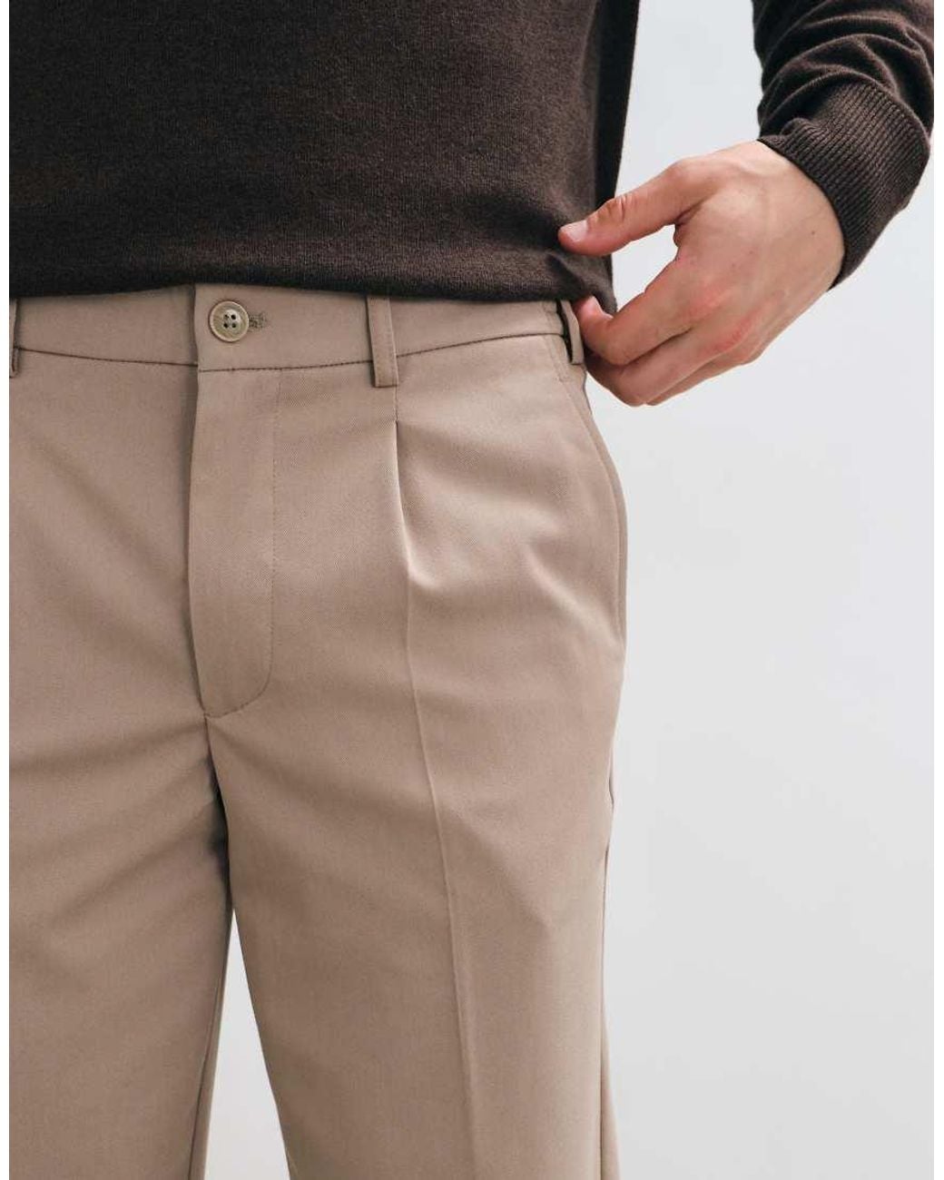 Only & Sons Black Tailored Tapered Trousers for men