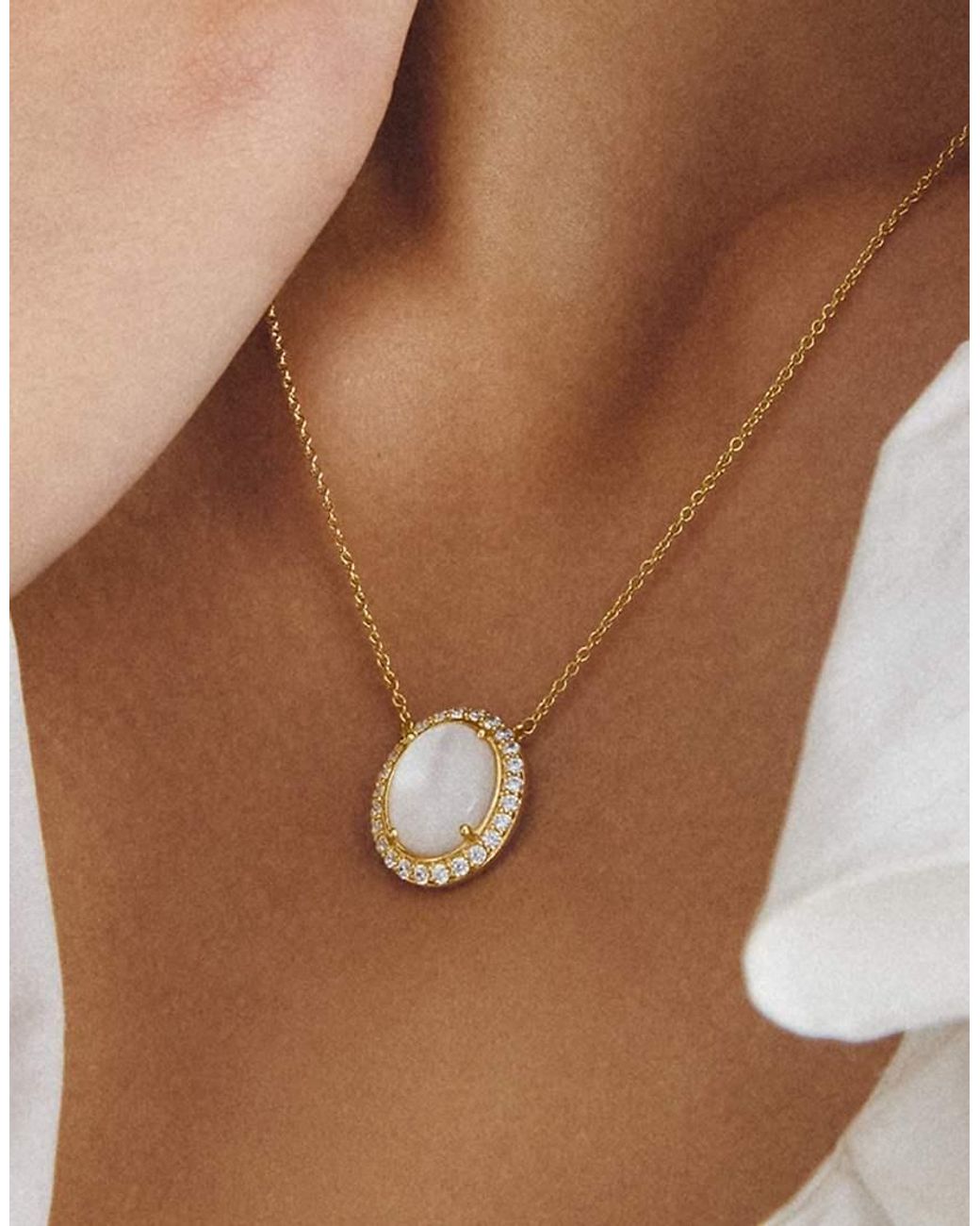 Thomas Sabo Metallic Chain Mother-of-pearl With White Zirconia
