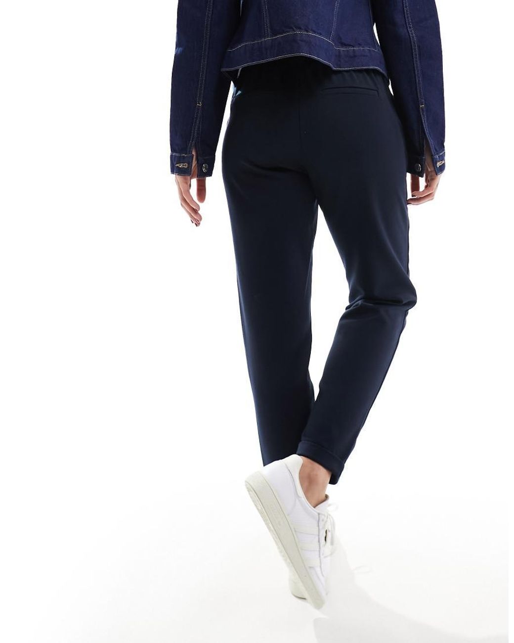 Vero Moda Blue Straight Leg Trousers