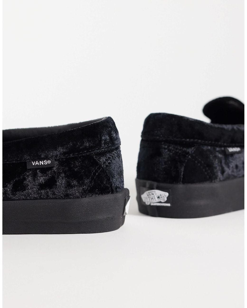 Vans Skate samt-loafer in Black für Herren