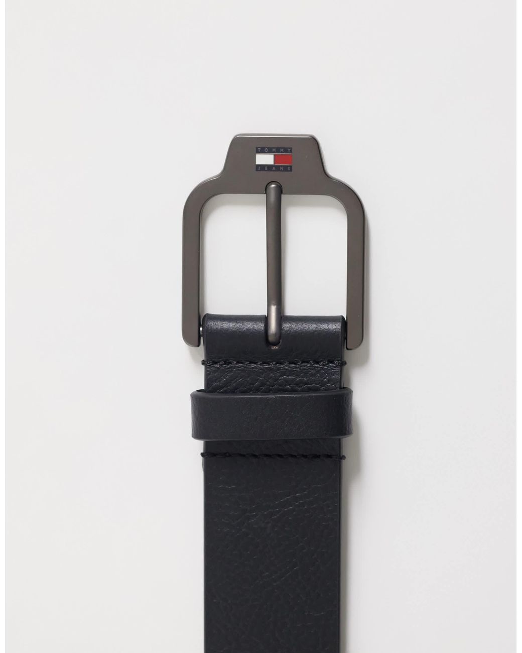 Tommy Hilfiger – scanton – ledergürtel in Gray für Herren