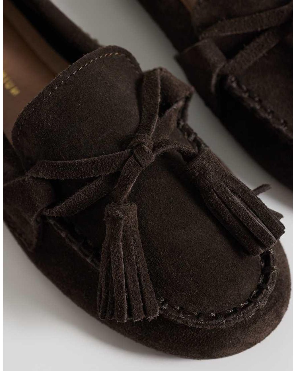 New Look Black Real Suede Moccasin Loafer