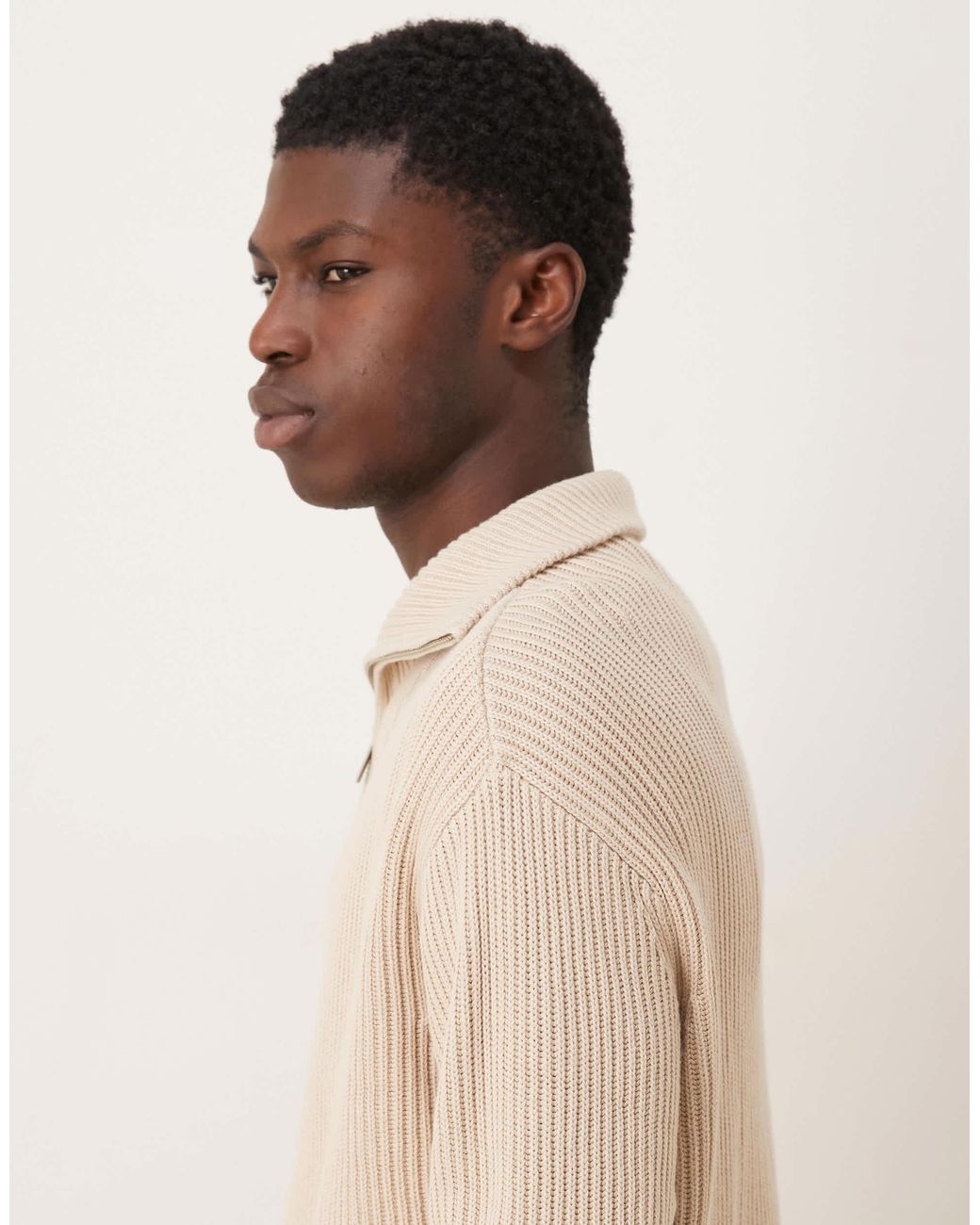 SELECTED – pullover in Natural für Herren