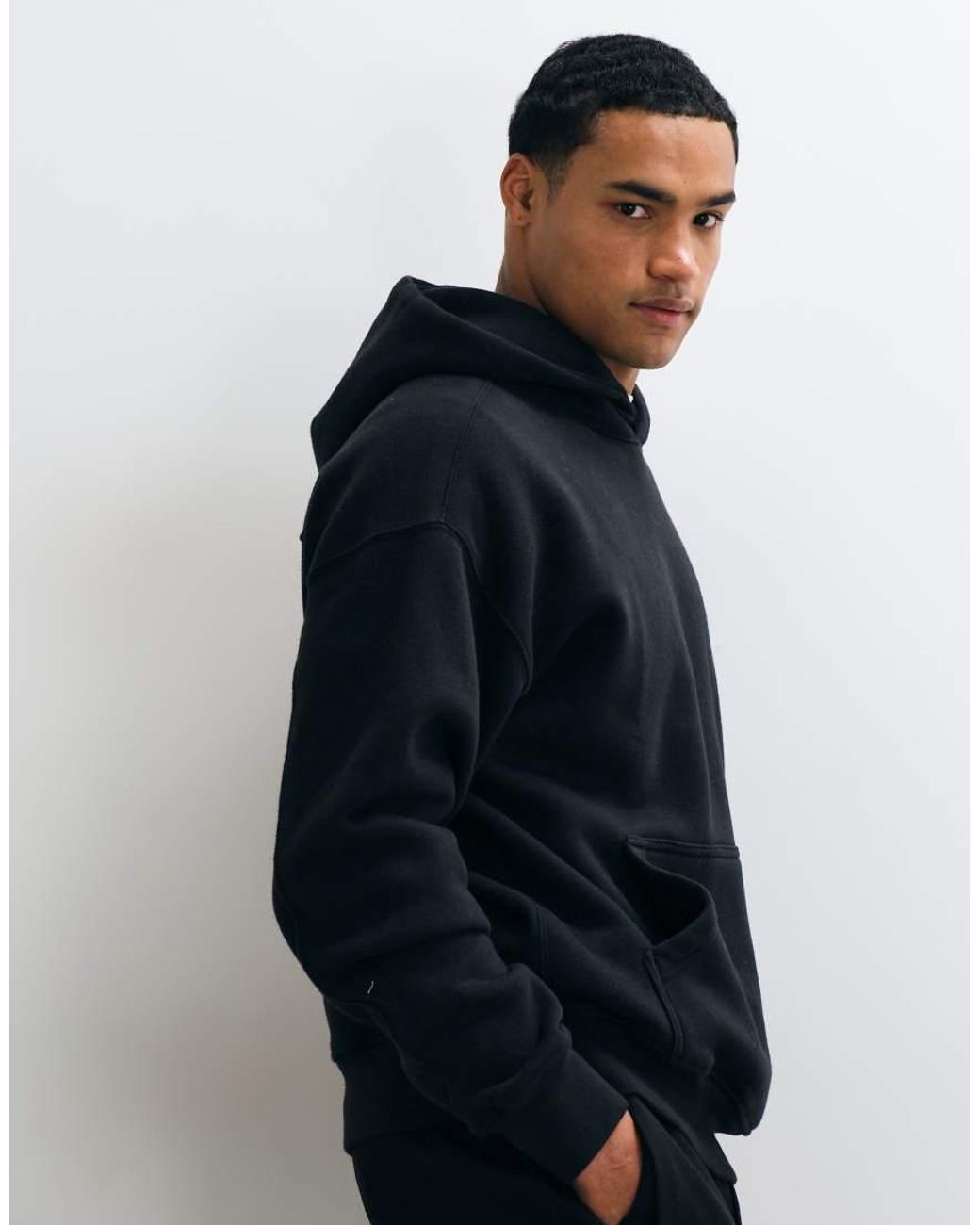 Abercrombie & Fitch Blue Icon Logo Hoodie for men