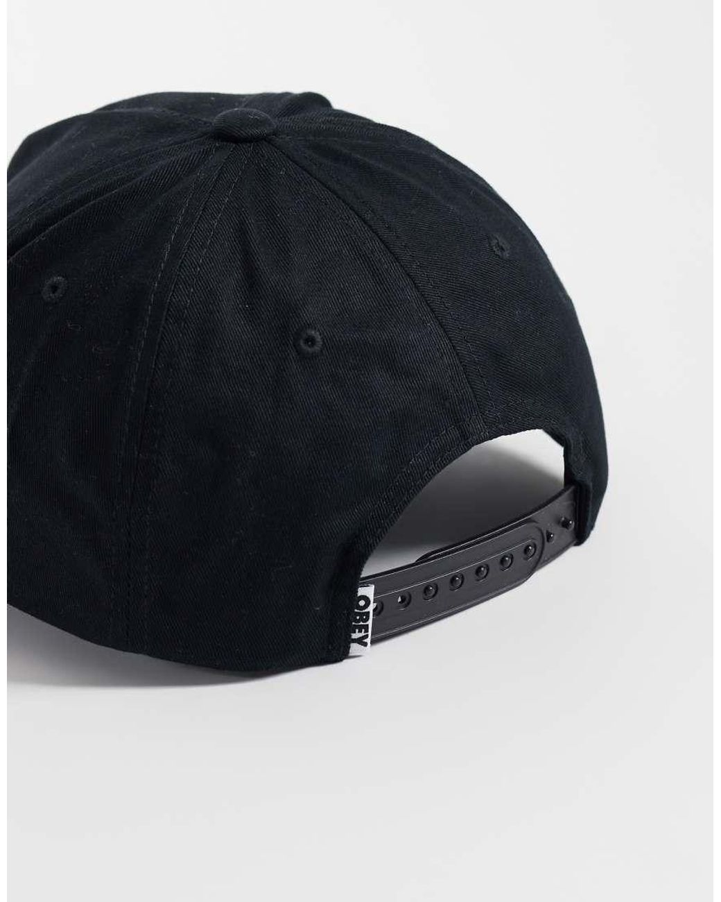 Obey Blue Delta 5 Logo Snapback Cap for men