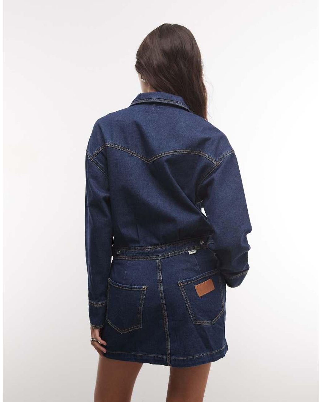 Wrangler Blue Moto Denim Dress