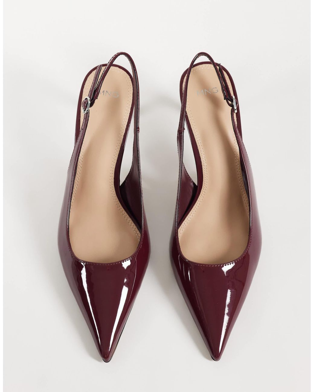Mango Purple Slingback mit absatz