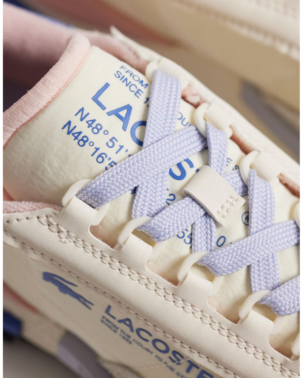 Elite active - baskets à logo - beige Lacoste en coloris White