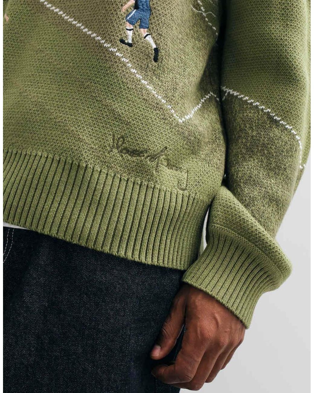 House Of Sunny Green Match Of The Day Jumper for men