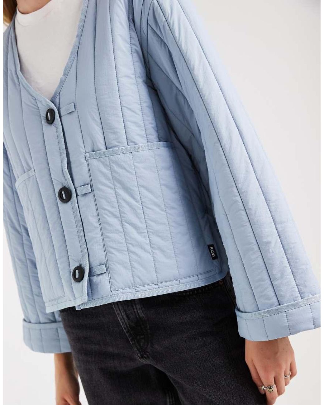 Rains Blue X Asos Exclusive 21940 Banja Water Repellent Liner Jacket