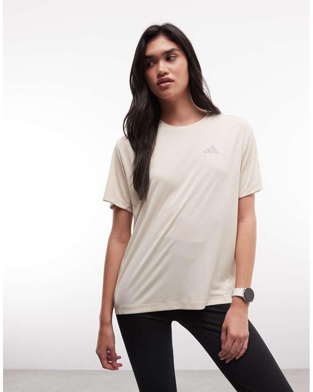 Adidas Originals White Adidas Running Essentials T-shirt