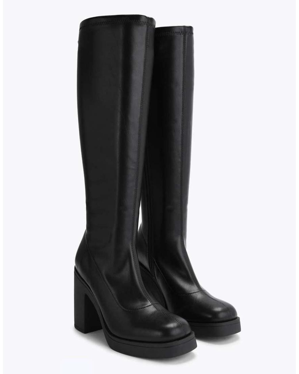 KG by Kurt Geiger Black Twist Knee Boots