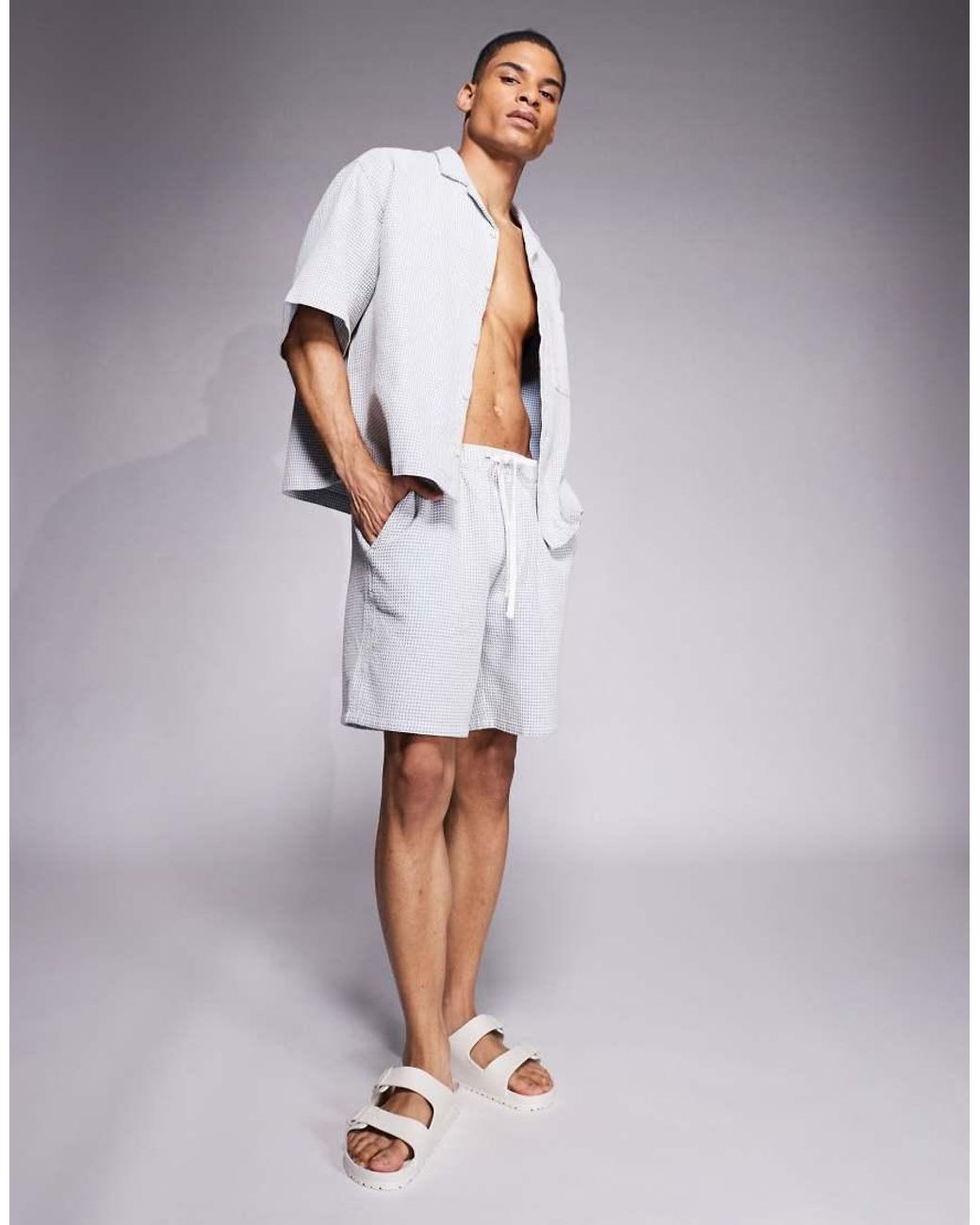 ASOS Blue Co-Ord Shorts for men