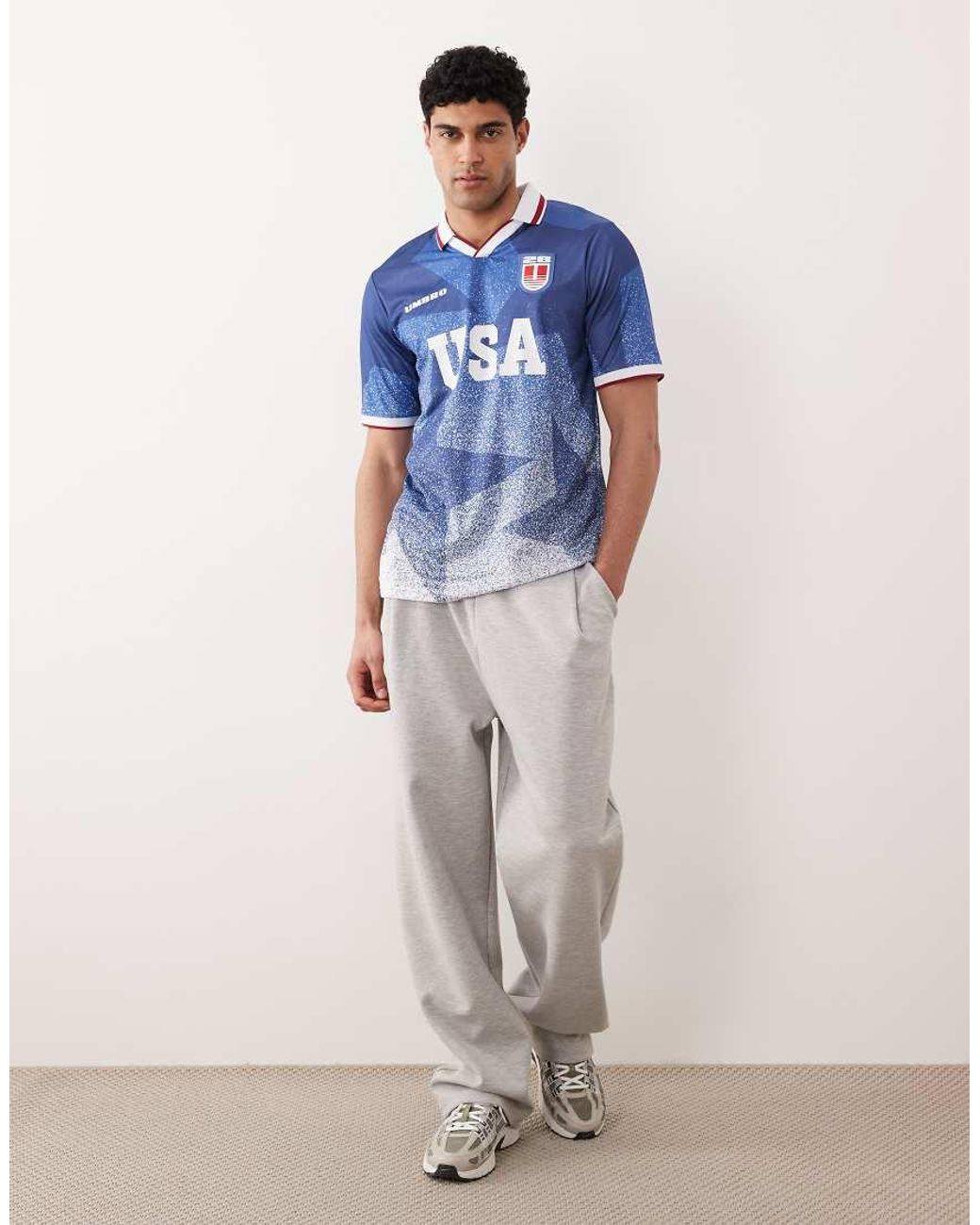 Umbro Blue Usa Jersey for men