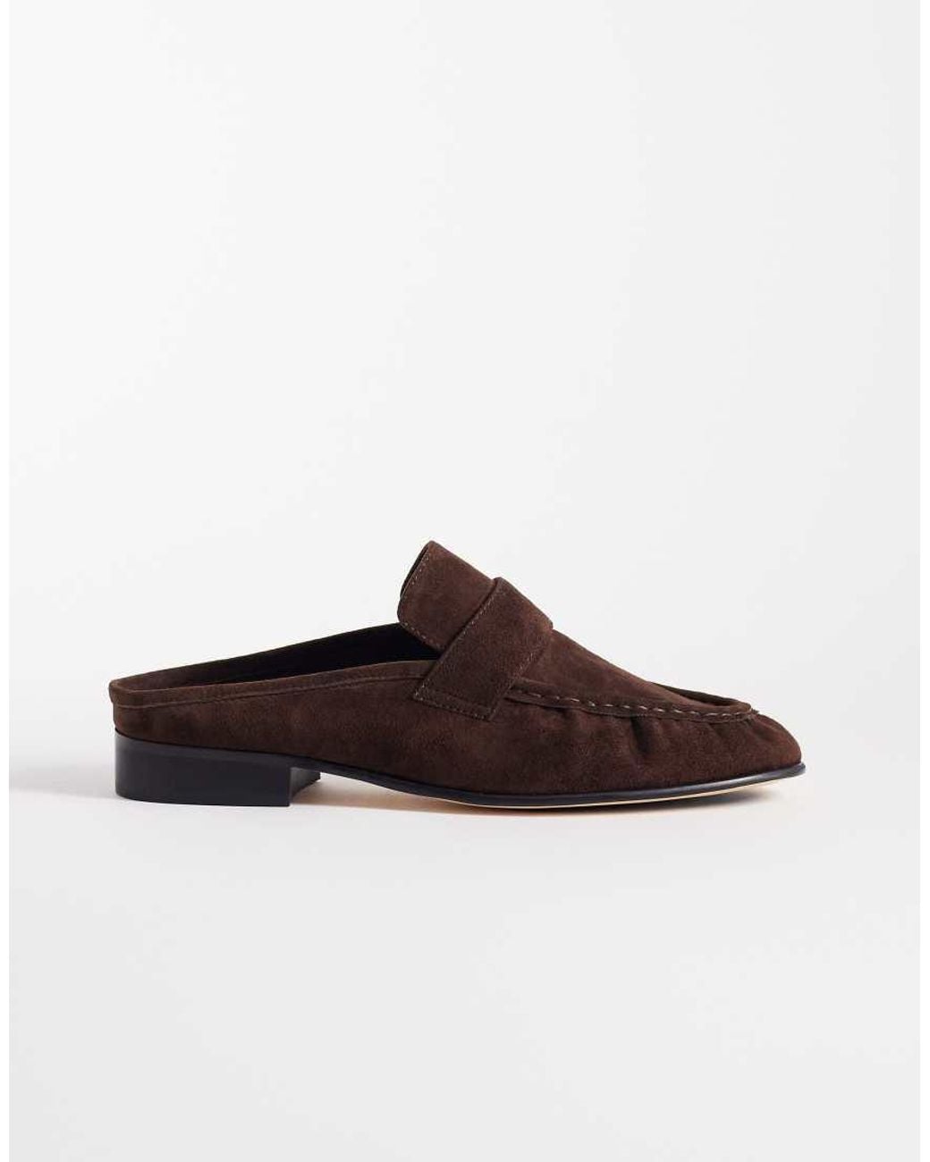 Tony Bianco Brown Glacier Loafer Mules