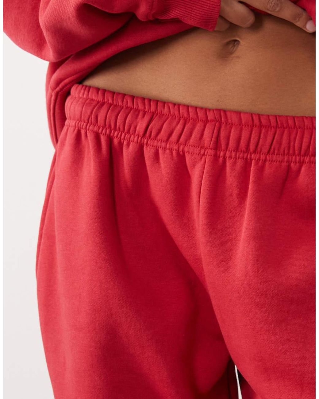 Kaiia Cotton Rich Embroidered Logo Detail Wide Leg Trackies